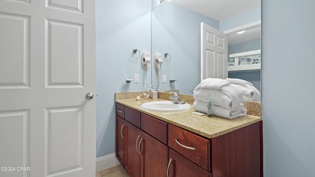 bathroom featuring vanity