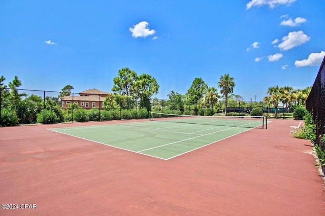 view of tennis court