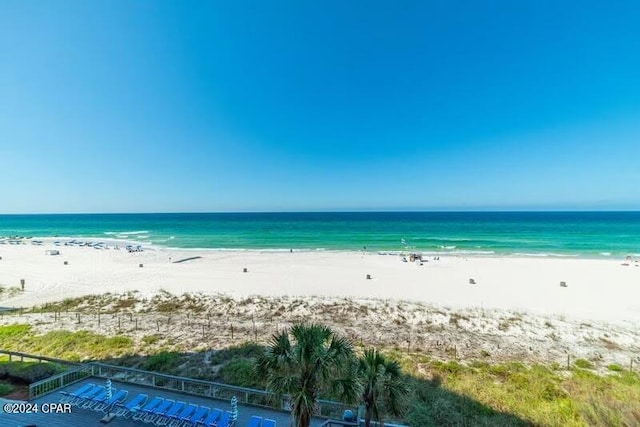 property view of water with a view of the beach