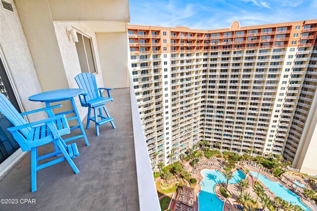 view of property with a pool