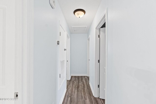 hall featuring hardwood / wood-style flooring