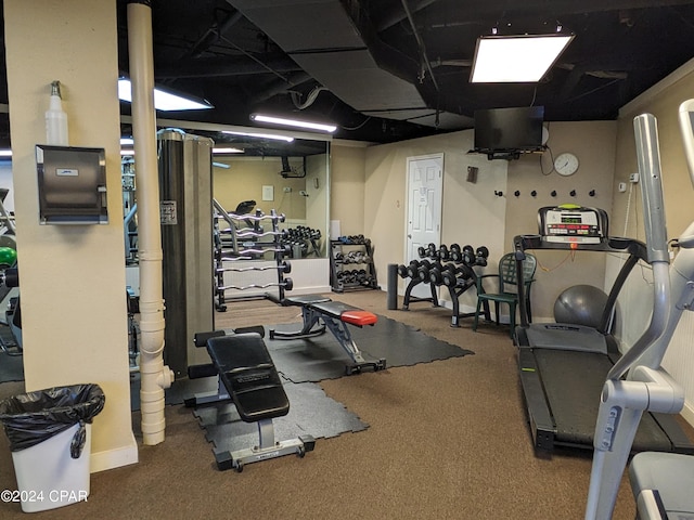 view of exercise room