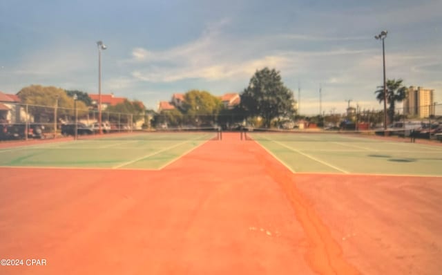 view of tennis court