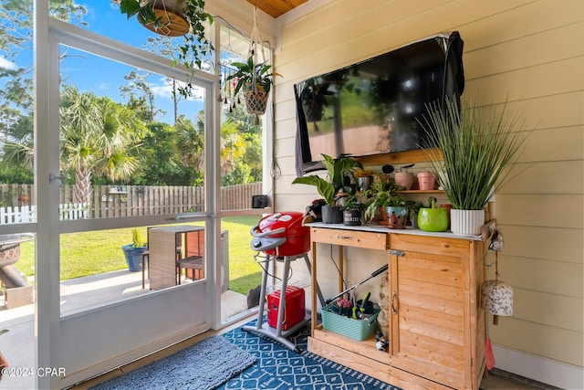 view of sunroom / solarium