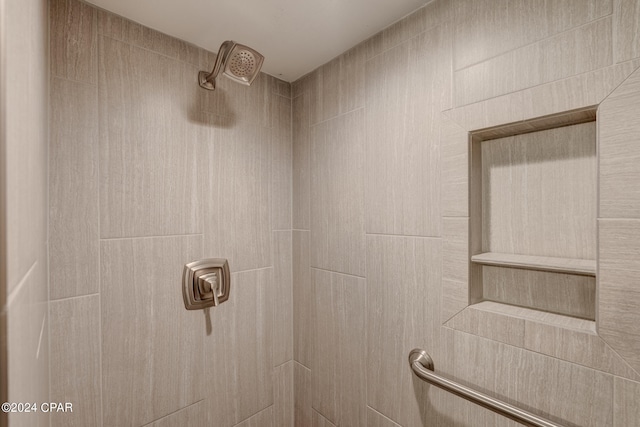 details featuring tiled shower