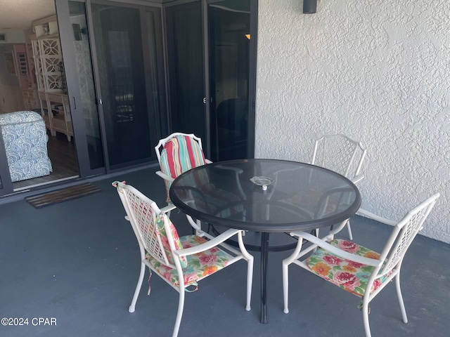 view of dining area