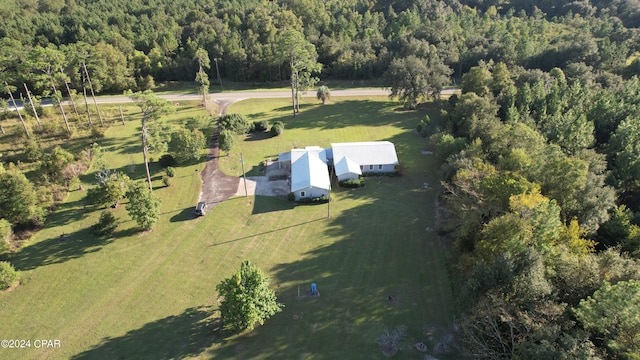 drone / aerial view featuring a rural view