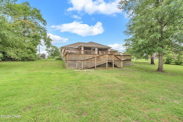 exterior space with a wooden deck