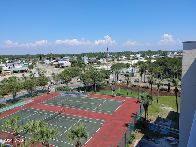 view of tennis court