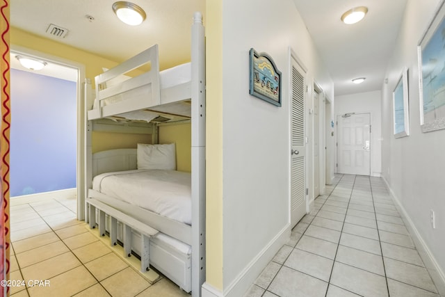 view of tiled bedroom