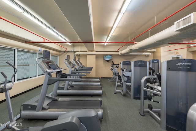 view of exercise room