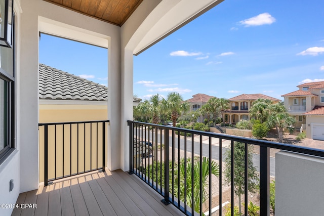 view of balcony