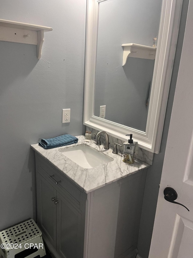 bathroom with vanity