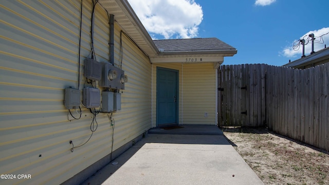 view of exterior entry