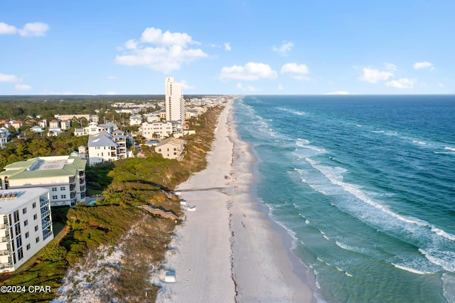 water view featuring a beach view