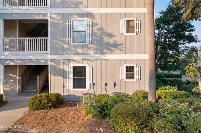 exterior space with a balcony