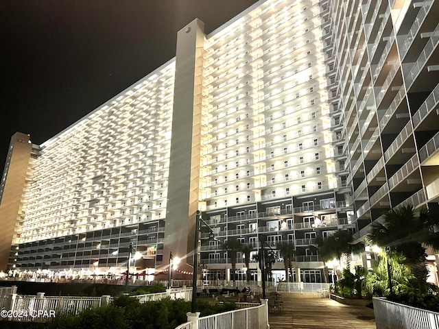 9860 S Thomas Dr Unit 519, Panama City, FL 32408 - view of property at twilight