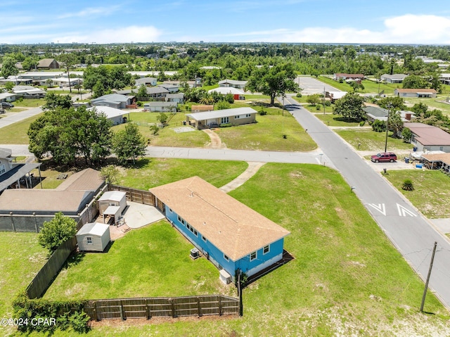 bird's eye view with a residential view