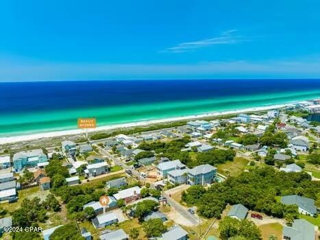 208 3rd St Unit 1/2, Panama City Beach, FL 32413 - aerial overview of property's location with expansive beach