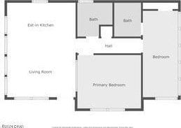 208 3rd St Unit 1/2, Panama City Beach, FL 32413 - home floor plan