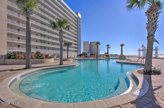 pool with fence