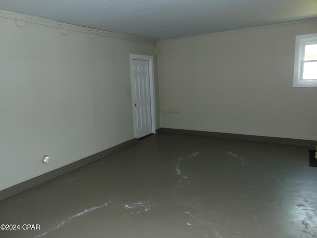 empty room featuring concrete floors