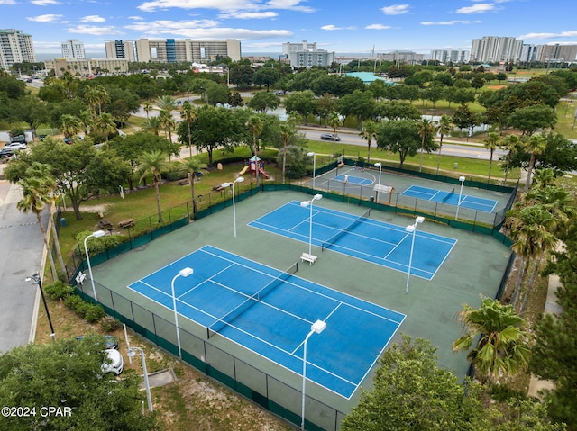 view of tennis court