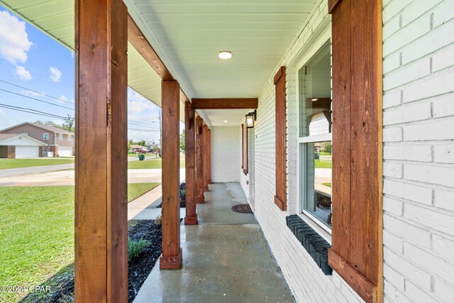 view of patio / terrace with a porch