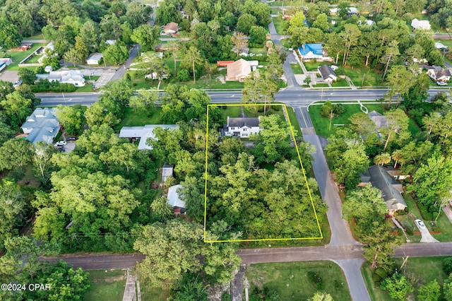 703 N Waukesha St, Bonifay, FL 32425 - aerial view of property and surrounding area with property parcel outlined
