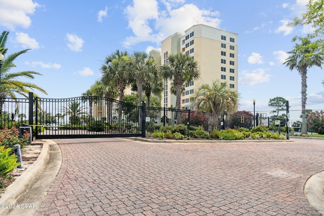 exterior space featuring fence