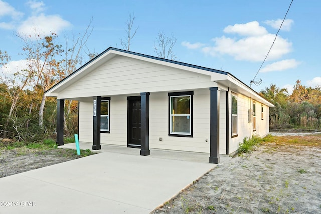 view of front of home with a porch