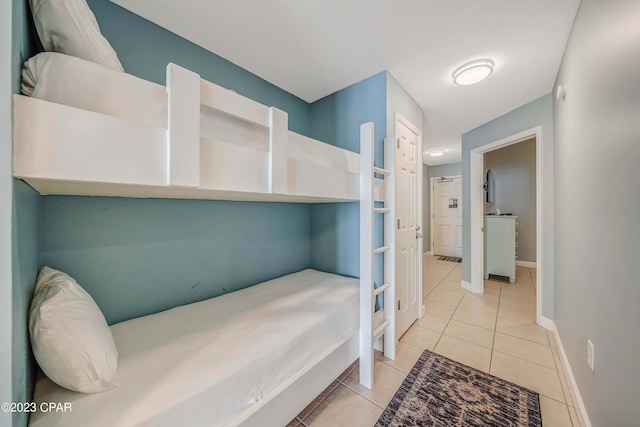 view of tiled bedroom