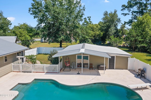 view of pool with a patio