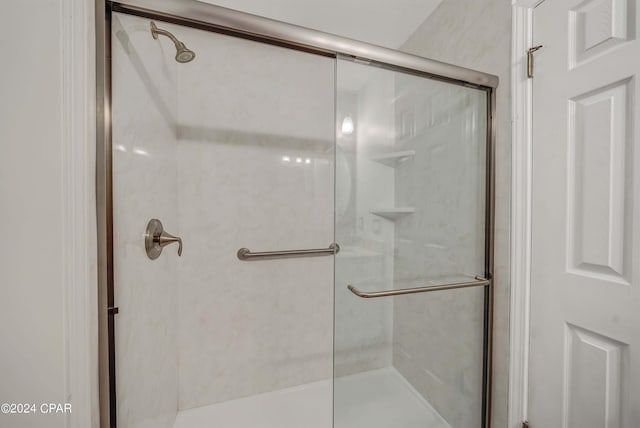 bathroom with walk in shower