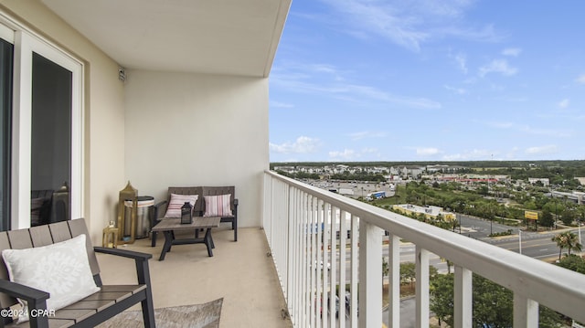 view of balcony