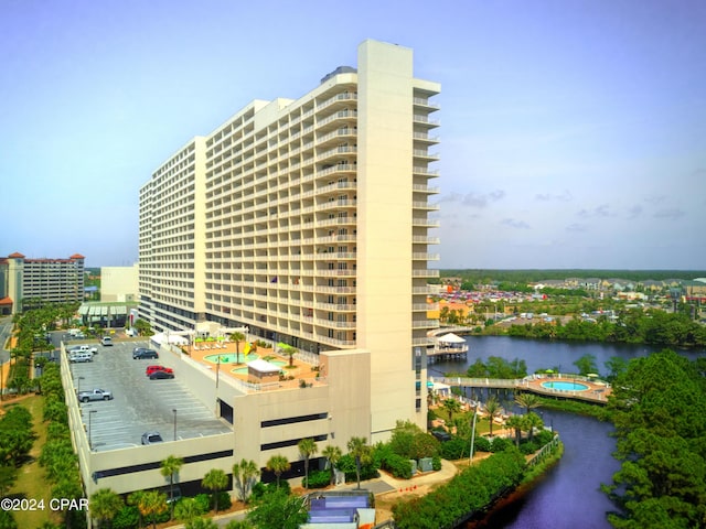 view of property featuring a water view