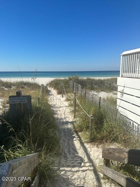 water view with a beach view