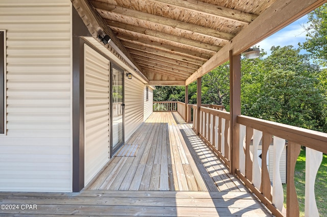 view of deck