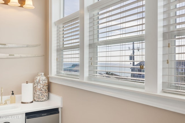 room details featuring sink and dishwasher