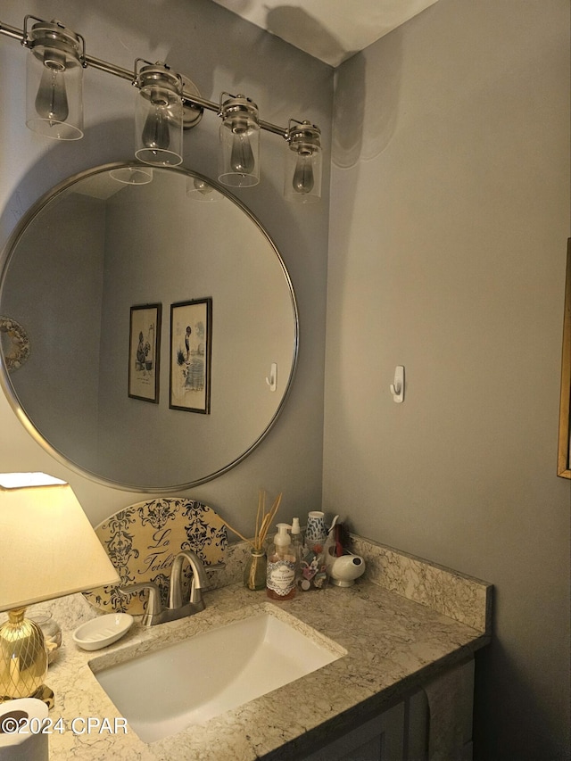 bathroom with vanity