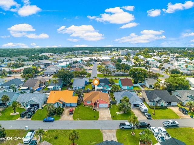 drone / aerial view featuring a residential view