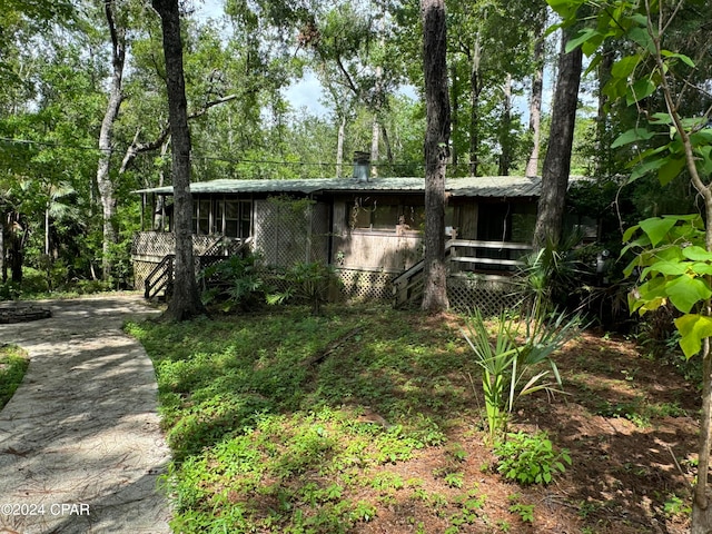 view of front of home