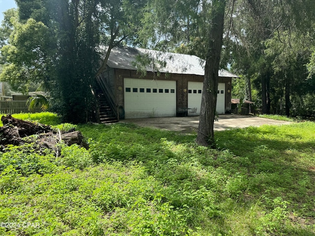 view of single story home