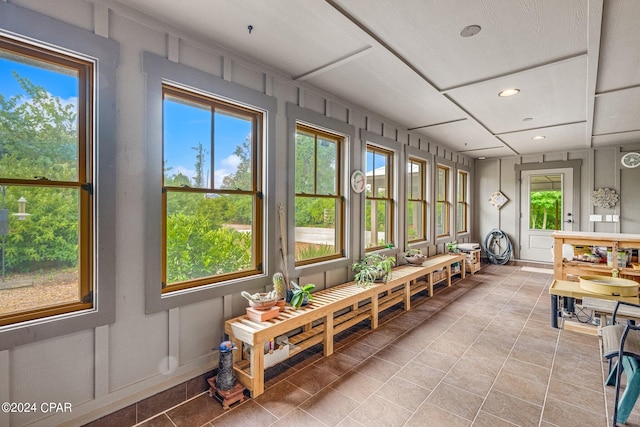 view of sunroom / solarium