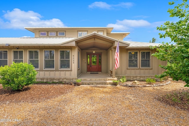 view of front of home