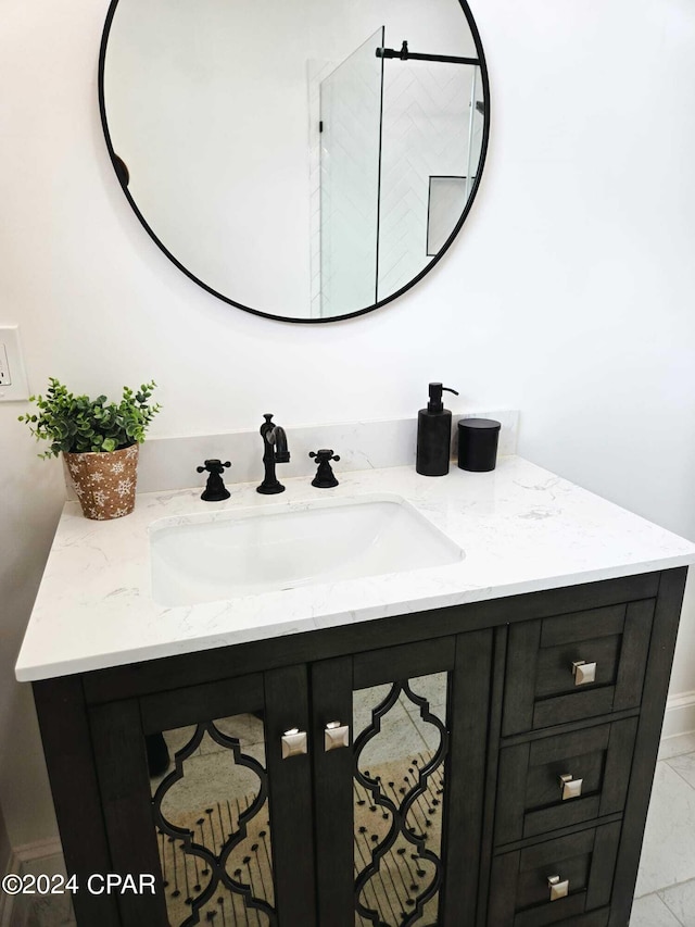 bathroom featuring vanity