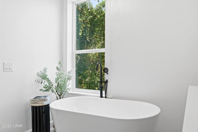 bathroom with sink and plenty of natural light