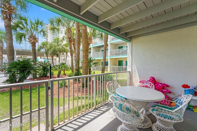 view of balcony