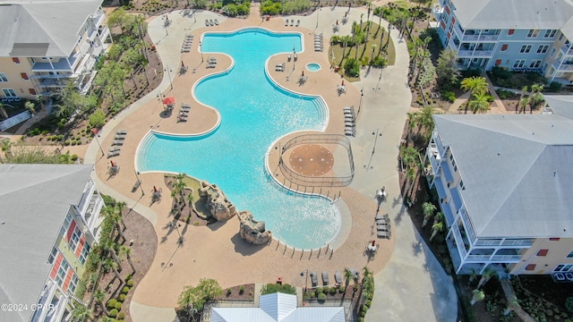 8700 Front Beach Rd Unit 4104, Panama City Beach, FL 32407 - drone / aerial view of a pool