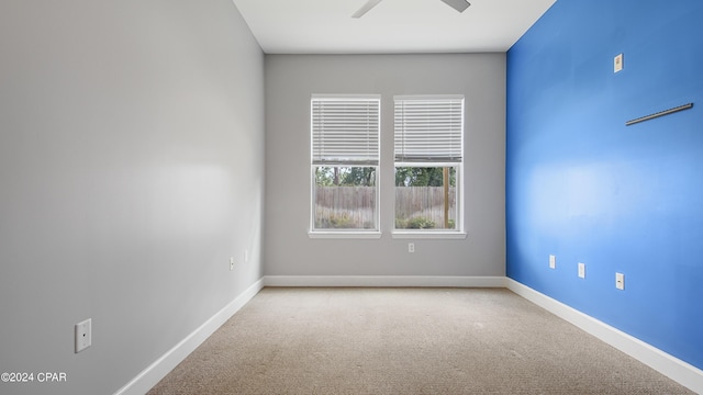 8700 Front Beach Rd Unit 4104, Panama City Beach, FL 32407 - unfurnished room featuring carpet, a ceiling fan, and baseboards